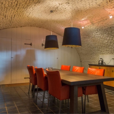 Keuken en eetruimte in Wijnaesbooch