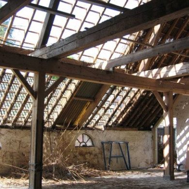 Dak van de boerderij