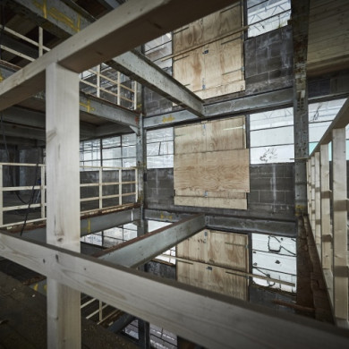 Meelfabriek tijdens restauratie