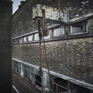 Meelfabriek tijdens restauratie