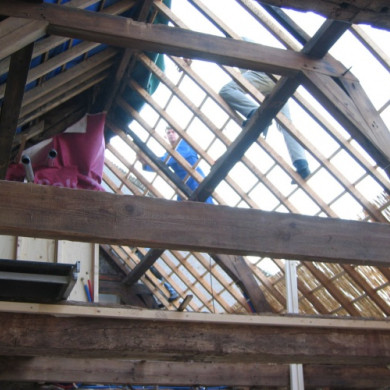 Restauratie van het dak