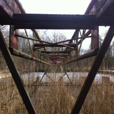 Bouwkundige werken in het Waterloopbos