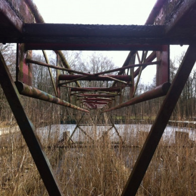 Bouwkundige werken in het Waterloopbos