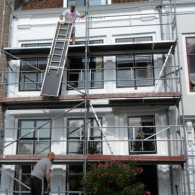 Werkzaamheden aan de gevel