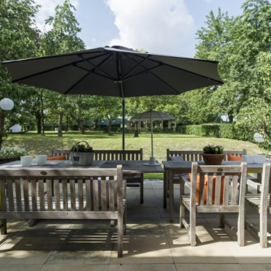 Terras van de Baxhof