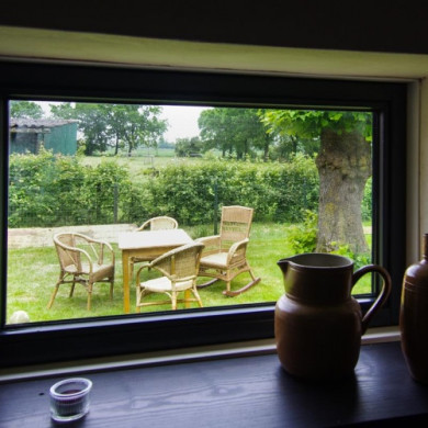 Uitzicht op het terras