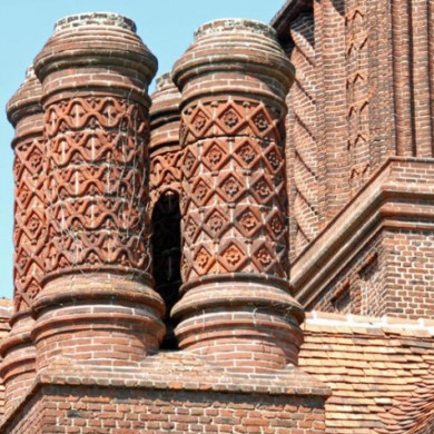 Metselwerk schoorsteen