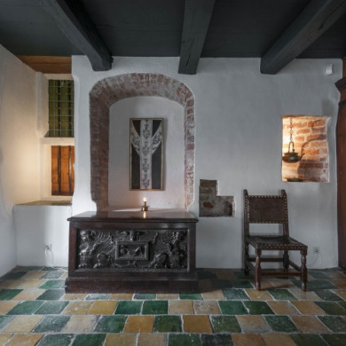 Interieur van de Pastorie in Warffum