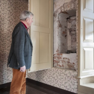 Interieur van de Pastorie in Warffum