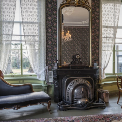 Interieur van de Pastorie in Warffum