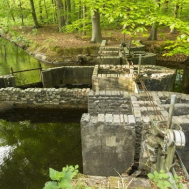 Bouwkundige werken in het Waterloopbos