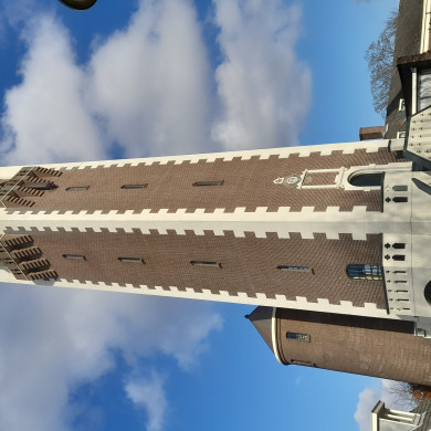 Rijksmonumentale watertoren Dorpsstraat 152 te Barendrecht