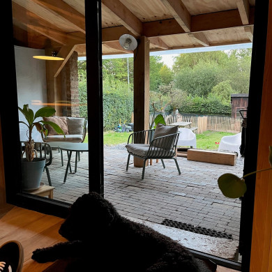 Vakwerkhuis overkapping