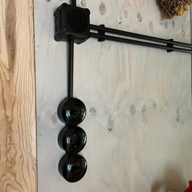 Vakwerkhuis retro schakelmateriaal