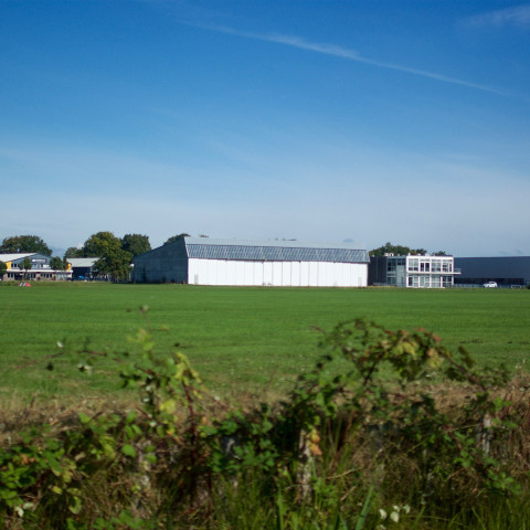 Rijksmonumentale Vliegtuigloods aan de Lindberghstraat 4 te Hoogeveen