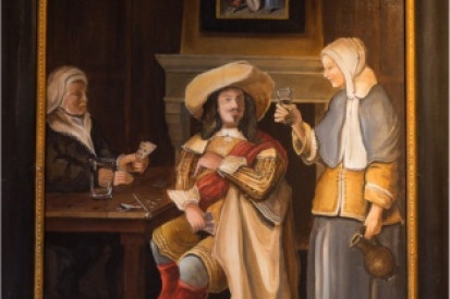 Schilderij met tijdlagen