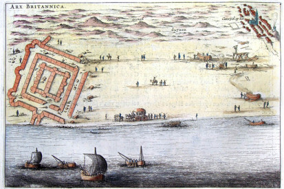 Arx Brittanica Katwijk 1649 Blaeu