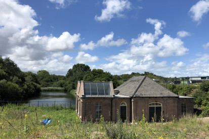 Pompgebouw en laagfilterreservoir Cantineweg Katwijk