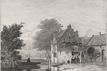 Markt te Boxtel, Jan Weissenbruch, 1849 RP-P-1959-396