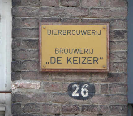 Gevelnaam van de bierbrouwerij