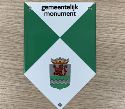 Monumentenschild gemeentelijk monument