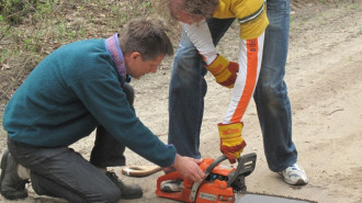 Aan het werk op landgoed Zelle
