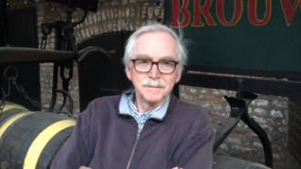 Portret meneer Viegen bij de brouwerij