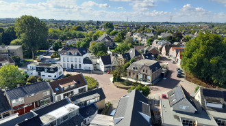 Zicht op dorpsstraat