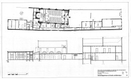 plattegond en doorsnede Voorstraat 118 -pastorie- en 120 - kerk-